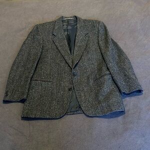 Vintage Wool Herringbone Sport Coat
